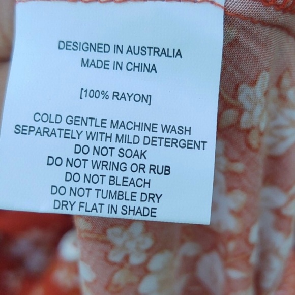 Abel the Label burnt orange dress - Picture 9 of 11